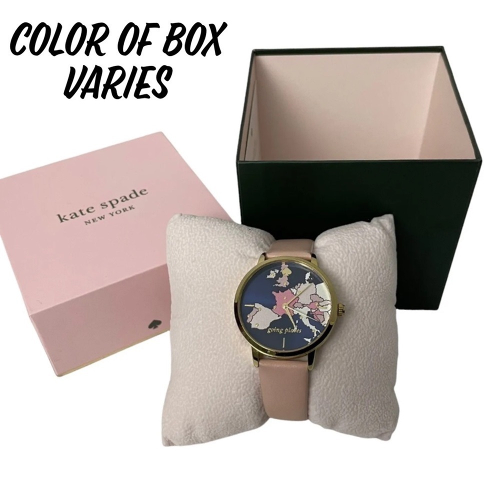 Kate Spade Going Places Map Watch Leather with Box NWT - Picture 17 of 17